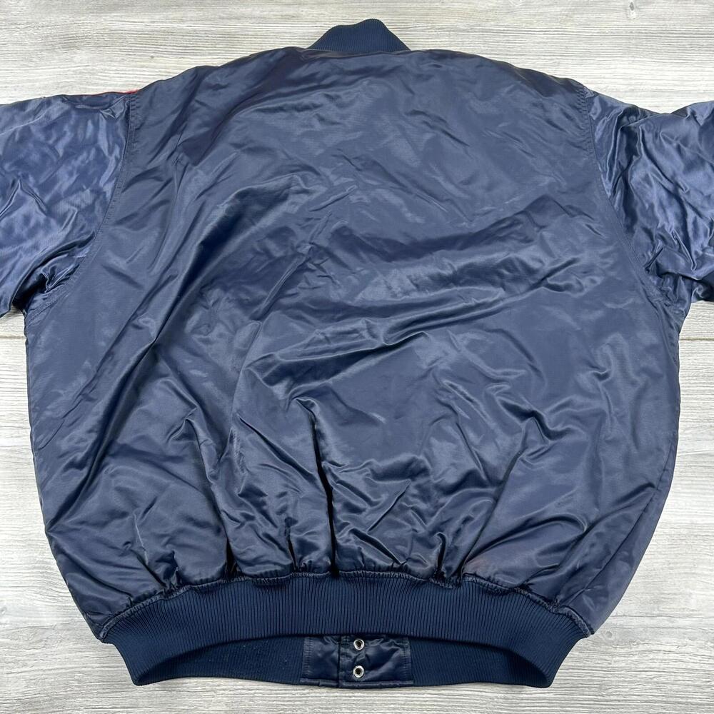 Houston Astros Satin Jacket Men 3XL Blue Red Striped Retro Majestic Cooperstown - Picture 10 of 10